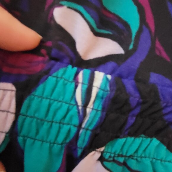 Elle Women's Blue Floral Polyester Scoop Neck Sleeveless Long Maxi - Picture 6 of 16